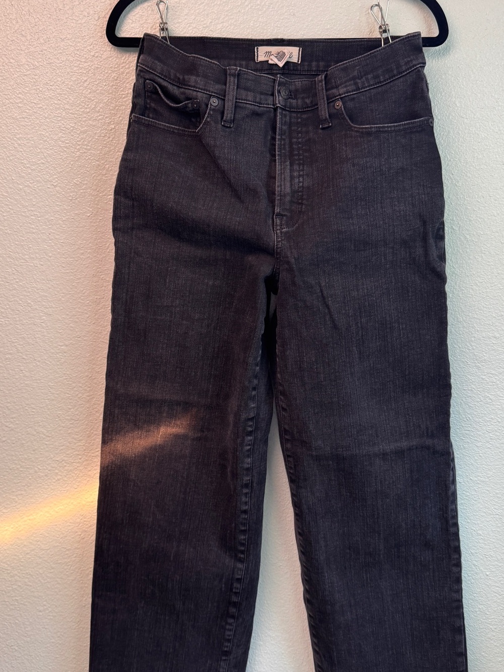 Madewell Women’s Charcoal wide leg Jeans